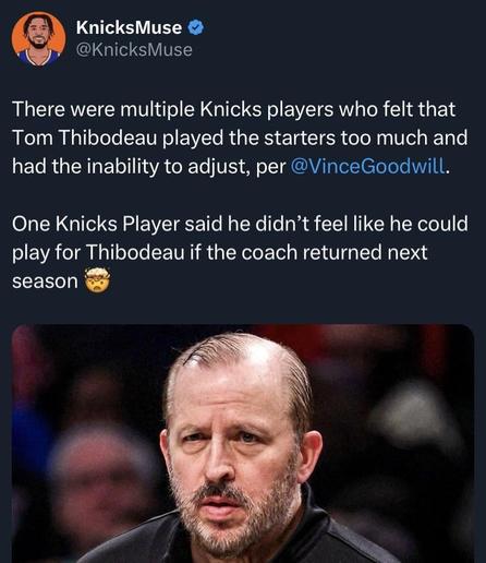 More details come out from The Thibs firing