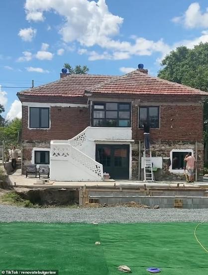 A British family have revealed how they ditched the UK to buy a huge home in Bulgaria (pictured) without even viewing it first