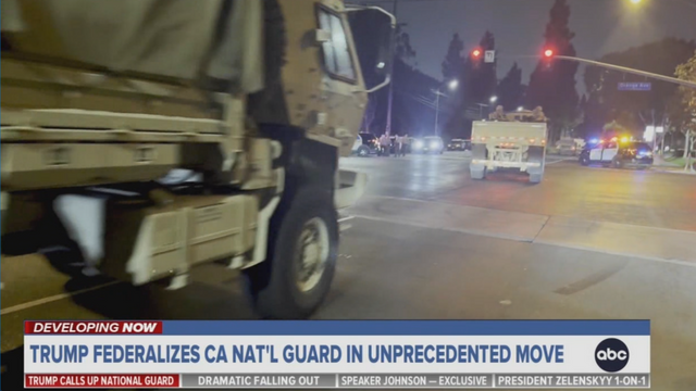 The Marines sent into Los Angeles last night.