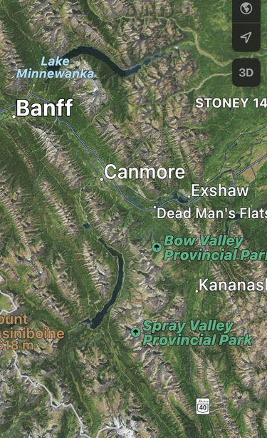 #GreenWashing #ClimateChange #StolenLands #Indigenous  Alberta has wild fires & bans. Banff is a tinderbox waited to flare. Guess how close to the #g7? Banff to Kananaksis 33min (44.5 km) Banff to Calgary 1h 22min (127 km)  https://www.rmoutlook.com/banff/banff-national-park-hits-extreme-fire-danger-10769822  Fire map: https://www.alberta.ca/fire-danger