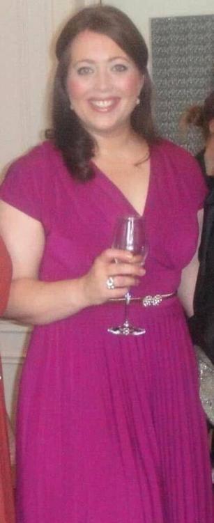 Naomi Holbrook before she lost five stone in a year. At her heaviest, aged 39, she weighed 18 stone and, at 5ft 5ins, wore a dress size 18-20. She was also pre-diabetic and had back pain