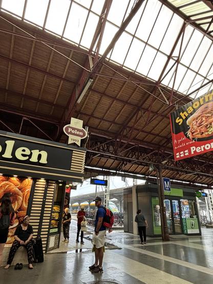 Interior of Bucharest's main railway station.