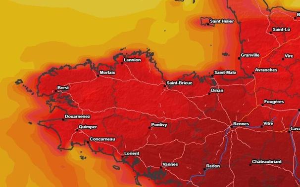 32 °C à Rennes, 30 °C à Lorient, 27 °C à Brest : où fera-t-il le plus chaud mercredi en Bretagne ?