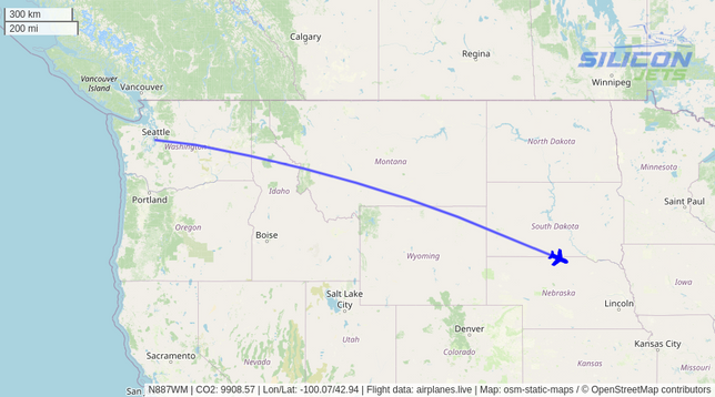 N887WM since Mon Jun 09 2025 15:12:41 GMT+0000 (Coordinated Universal Time)