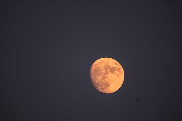 Near full moon