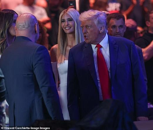 Ivanka Trump divided the internet after spending the evening with her father, Donald Trump , at a UFC match