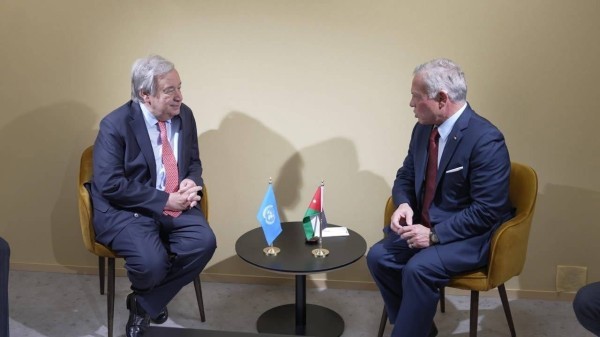 King meets Cyprus president, Monaco prince, UN chief in Nice