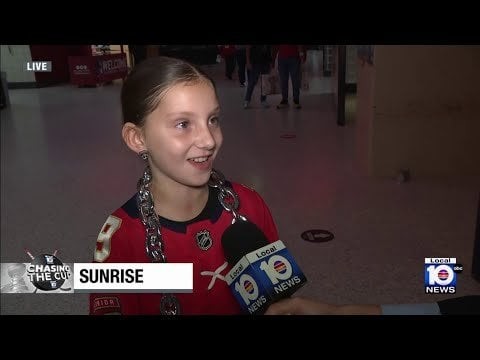 'I really liked how they punched each other,' 9-year-old Panthers fan says
