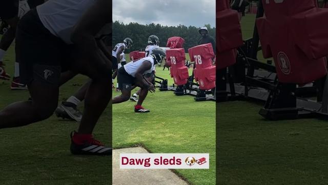 Jalon Walker and Leonard Floyd Getting That Sled Work 😤  #football #atlantafalcons #nfl #falcons