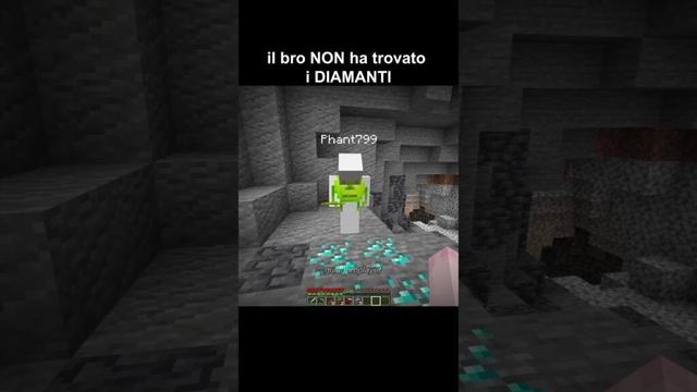 il bro NON ha trovati i diamanti🙏😭  #minecraft #shorts