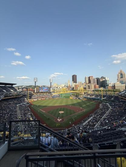 First timer at PNC Park. Best backdrop I’ve ever seen.