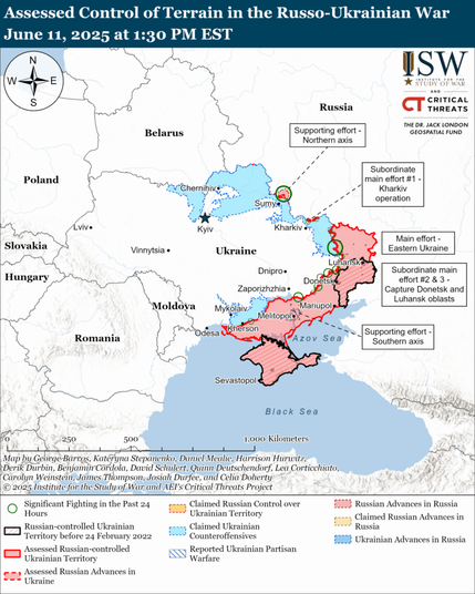 Russian Offensive Campaign Assessment, June 11, 2025