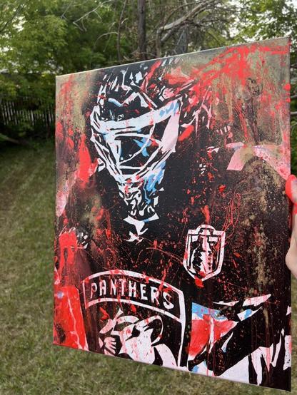 Glow in the Dark Bob painting I just finished