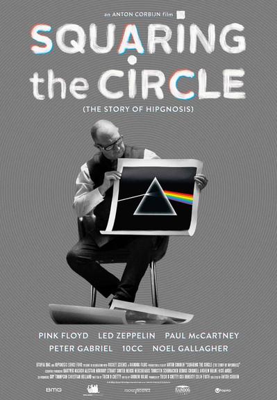 Poster for the 2022 documentary “Squaring the Circle: The Story of Hipgnosis” by Anton Corbijn