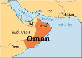 Cartina del Golfo di Oman