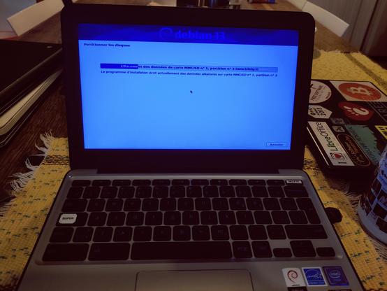 Debian 13 French installer screenshot