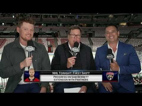 David Pagnotta on NHL Network. Bennett: talks progressing, he’s hearing 8x8 is the conversation. Ekblad: hearing he will text free agency, Panthers want him to sign around $6M. Marchand: 50/50 chance something is worked out