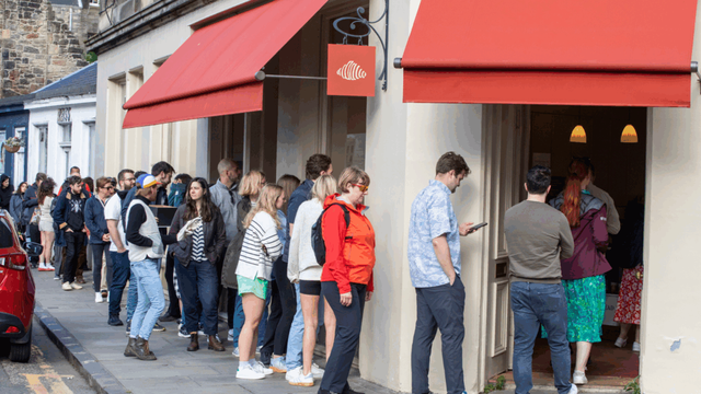 Scots bakery so popular it's had to hire a BOUNCER
