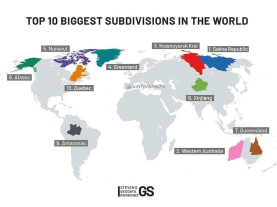 Top 10 Biggest Subdivisions in the world