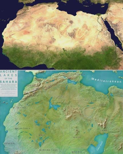 The Sahara desert 6000 years ago