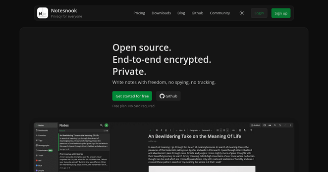 Express yourself with freedom, no spying, no tracking — only private notes. Unlike Evernote and other note apps, your data is private — not open for everyone to see.