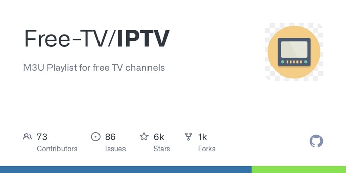 M3U Playlist for free TV channels. Contribute to Free-TV/IPTV development by creating an account on GitHub.