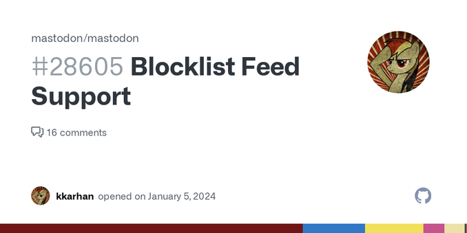 Pitch Besides manually adding a CSV file for blocks under /settings/imports , the option to automatically pull and update / overwrite blocklists would be greatly appreciated. This could also provid...