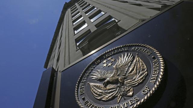 The seal is seen at the Department of Veterans Affairs building in Washington, June 21, 2013. (AP Photo/Charles Dharapak, File)