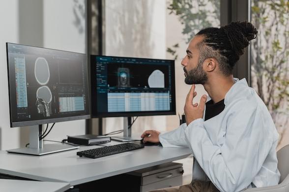 CT scan stock image