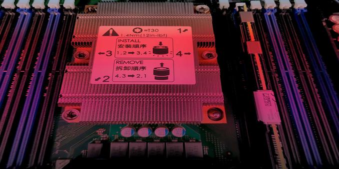  The image shows an example Intel server system.
