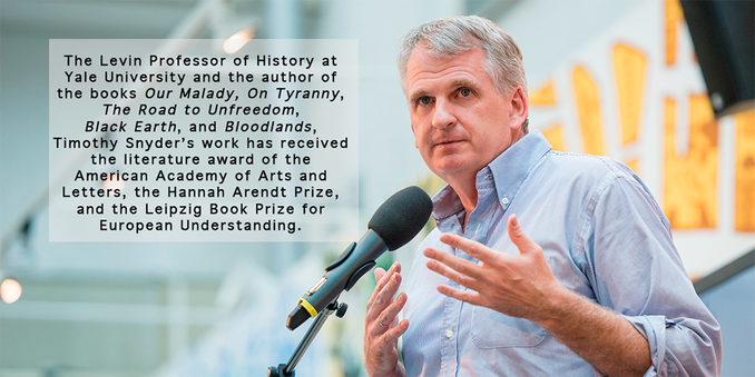 Timothy Snyder speaking