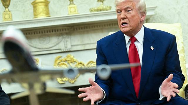 President Donald Trump speaks in the Oval Office of the White House on April 7, 2025. (Photo by SAUL LOEB / AFP) (Photo by SAUL LOEB/AFP via Getty Images)