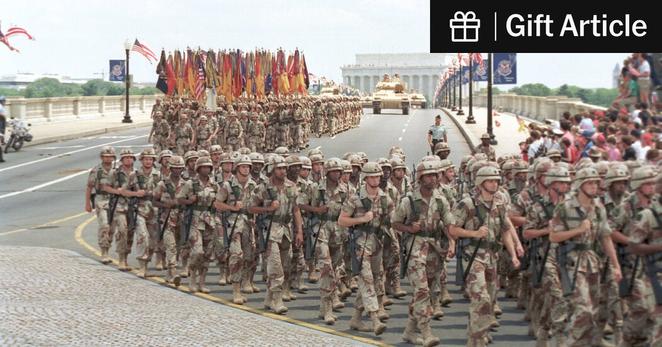 The last big military parade held in the capital was to celebrate the conclusion of the Gulf War in 1991.