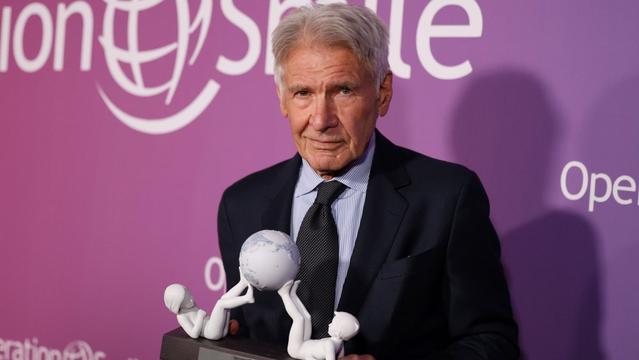 Harrison Ford at the Operation Smile Fiesta held at Candela La Brea on June 03, 2025 in Los Angeles, California.