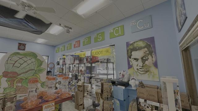 interior shot of store