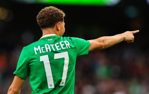 HONOURS EVEN: McAteer scored on his international debut as Ireland are held by Senegal in a testing game