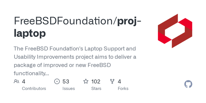 The FreeBSD Foundation&#39;s Laptop Support and Usability Improvements project aims to deliver a package of improved or new FreeBSD functionality that, together, will ensure that it runs well “out ...