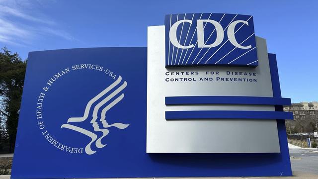 A sign stands at an entrance to the main campus of the Center for Disease Control and Prevention (CDC) in Atlanta, Georgia, Feb. 14, 2025. (AP Photo/Jeff Amy, File)