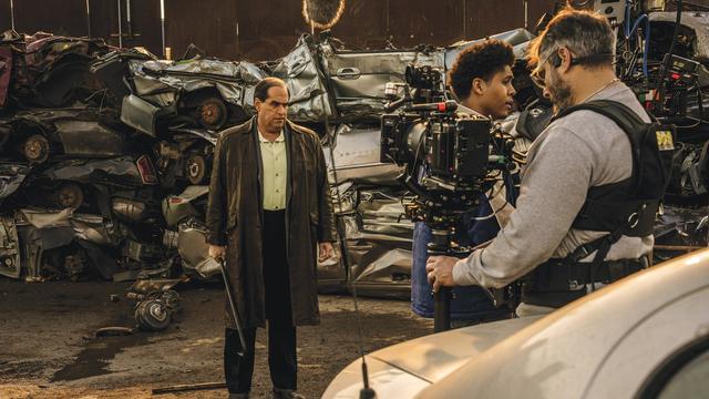 Colin Farrell (left) spent three hours in the makeup chair to transform into the Penguin.