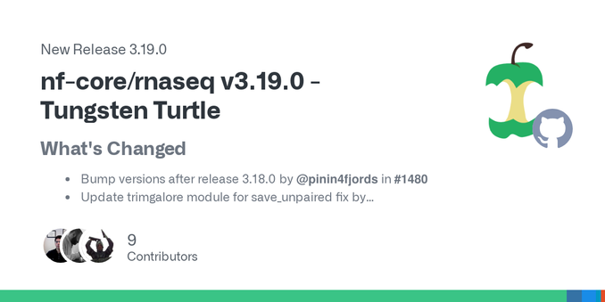 What's Changed

Bump versions after release 3.18.0 by @pinin4fjords in #1480
Update trimgalore module for save_unpaired fix by @pinin4fjords in #1482
Bump STAR build for multiprocessing fix by @pin...