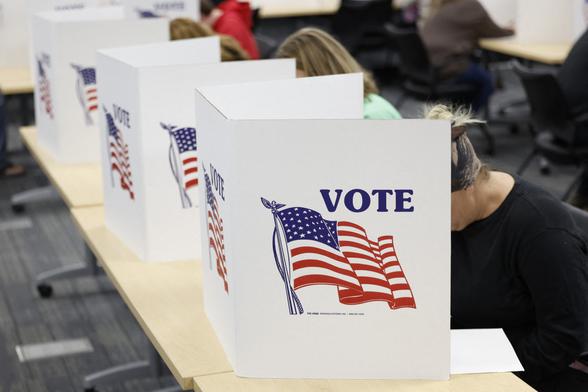 People cast their ballots