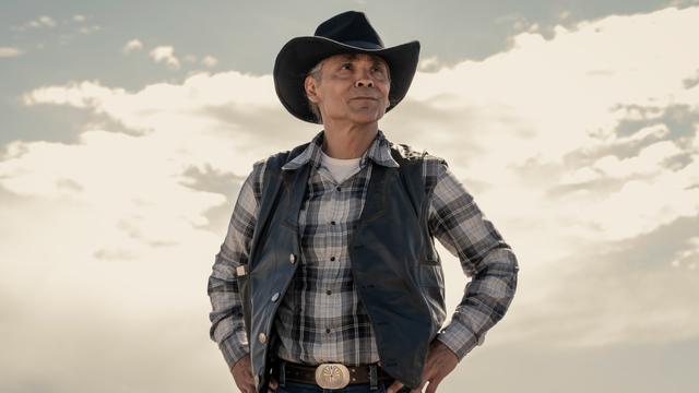 Zahn McClarnon as Joe Leaphorn in Dark Winds