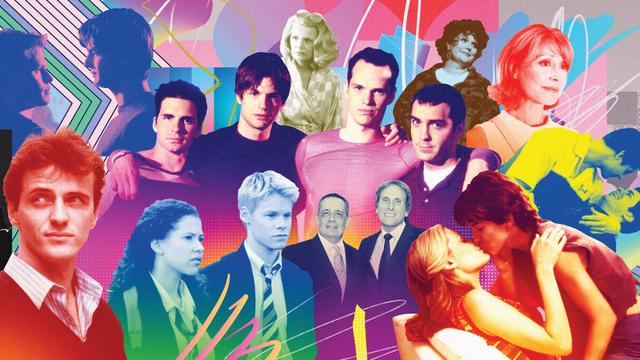 Collage of Queer as Folk and An Early Frost and Ron Cowen
