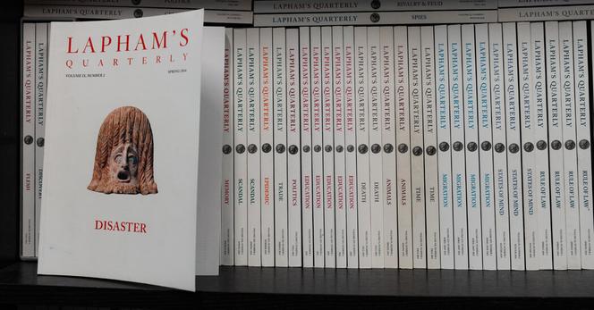 Copies of Lapham’s Quarterly, which was atypical in the magazine industry for its focus on history, literature and ideas.