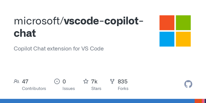 Copilot Chat extension for VS Code. Contribute to microsoft/vscode-copilot-chat development by creating an account on GitHub.