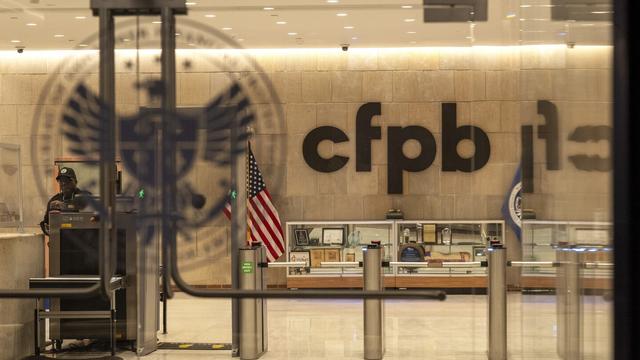 A security officer works inside of the Consumer Financial Protection Bureau (CFPB) building headquarters, Feb. 10, 2025, in Washington. (AP Photo/Jacquelyn Martin, File) A security officer works inside of the Consumer Financial Protection Bureau (CFPB) building headquarters, Feb. 10, 2025, in Washington. (AP Photo/Jacquelyn Martin, File)