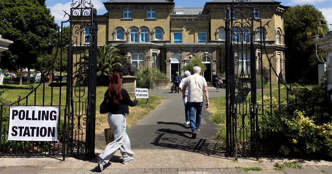 A polling station in Brighton and Hove in England last year. Britain has set the minimum voting age for general elections at 18 since 1969.