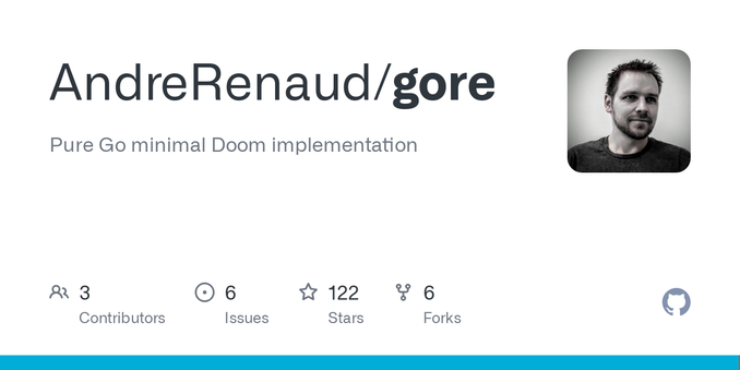 Pure Go minimal Doom implementation. Contribute to AndreRenaud/gore development by creating an account on GitHub.
