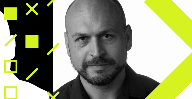 Photo illustration of journalist Gil Duran.