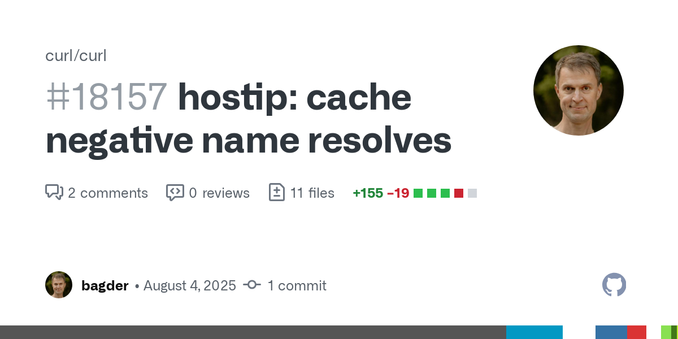 Hold them for half the normal lifetime. Helps when told to transfer N URLs in quick succession that all use the same non-resolving hostname.
Done by storing a DNS entry with a NULL pointer for &#39...
